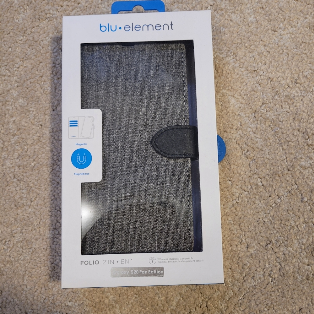 Blu Element Gray Folio Case Galaxy S20 FE
